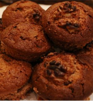 Muffins de Canela e Alfarroba